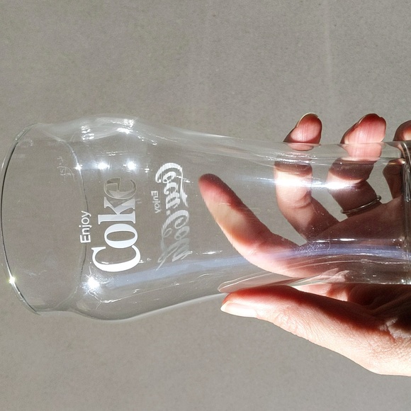 🛒$3 with bundle Vintage tapered Coka Coca-Cola glass - Picture 3 of 7